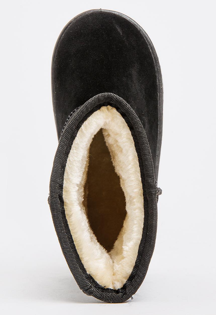 Pop Candy - Girls faux suede boot - black