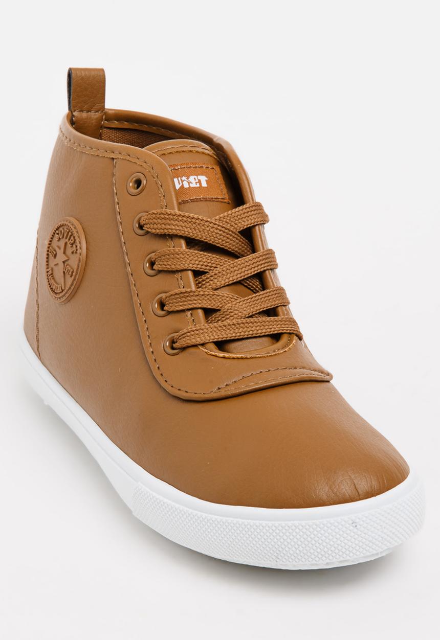SOVIET - Callista Hi Cut Sneaker Tan