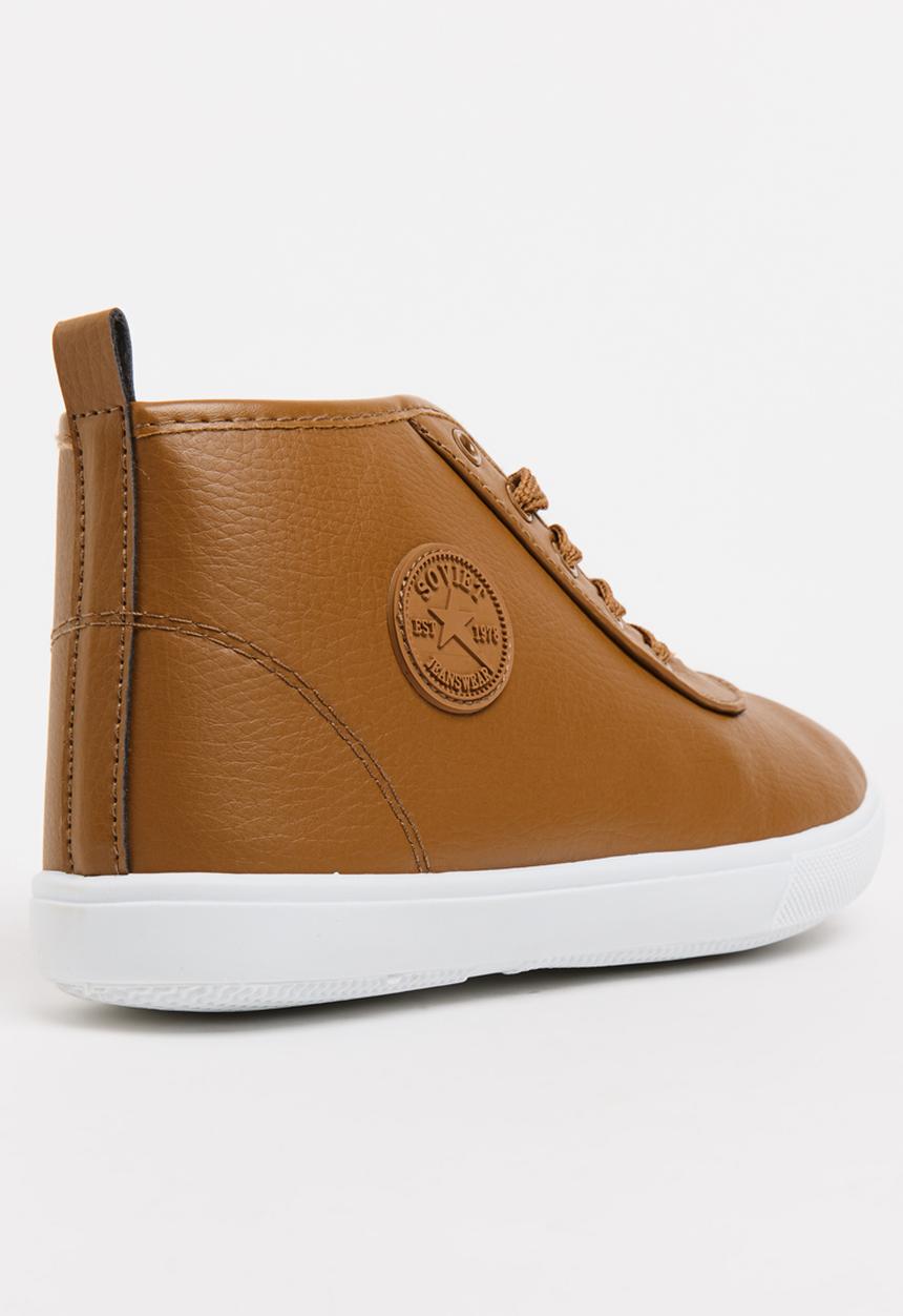 SOVIET - Callista Hi Cut Sneaker Tan
