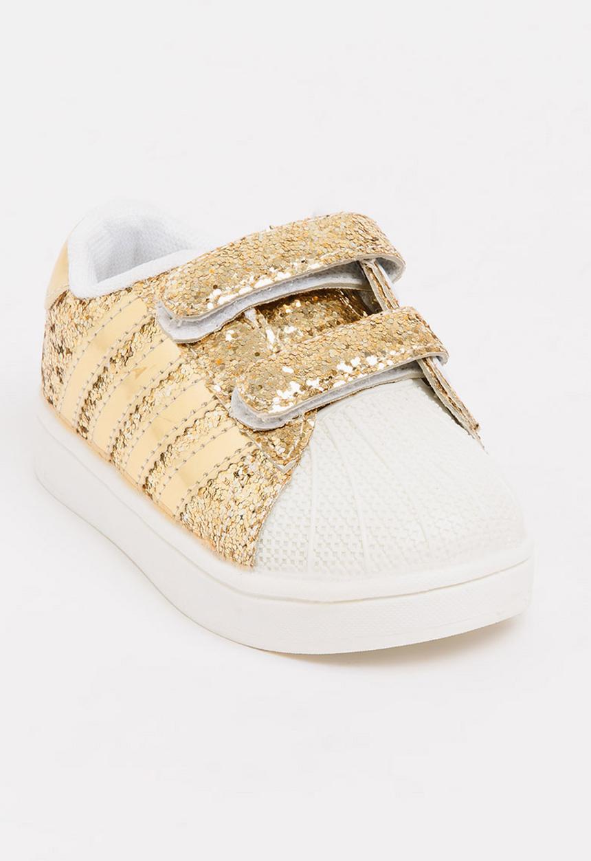 Pop Candy - Velcro Strap Sneaker Gold