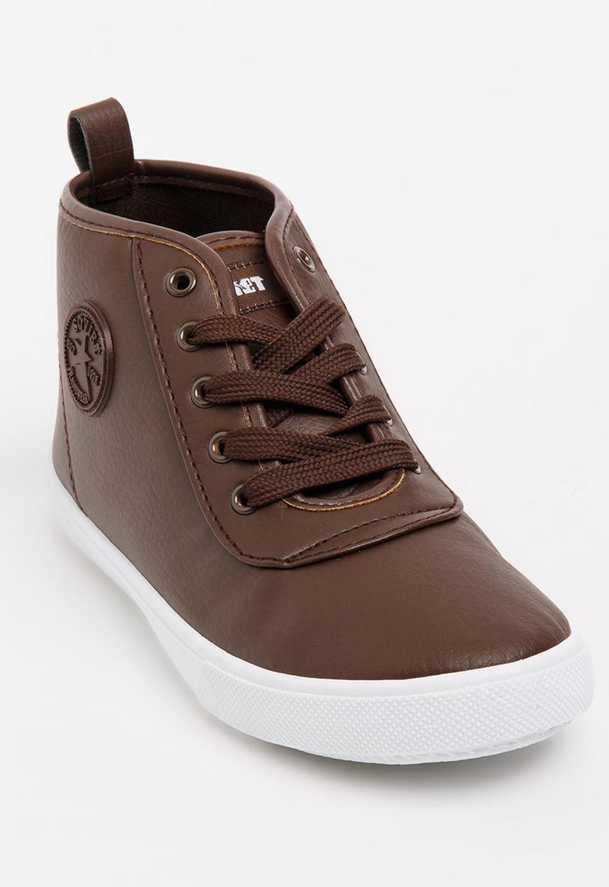 SOVIET - Callista Hi Cut Sneaker Brown