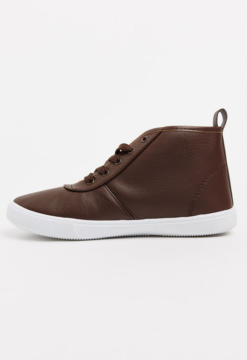 SOVIET - Callista Hi Cut Sneaker Brown