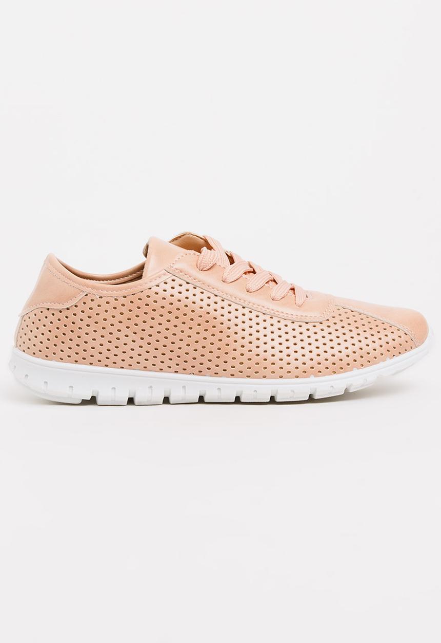 Moda Scapa - Laser-cut Sneakers Pale Pink