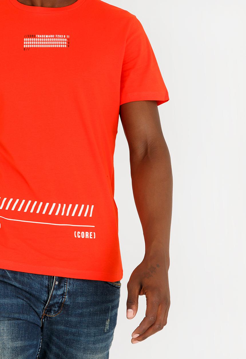 Jack & Jones - Soren Cotton T-Shirt Red