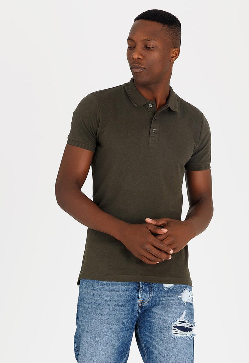 Brave Soul - Helix Cotton Golfer Khaki Green