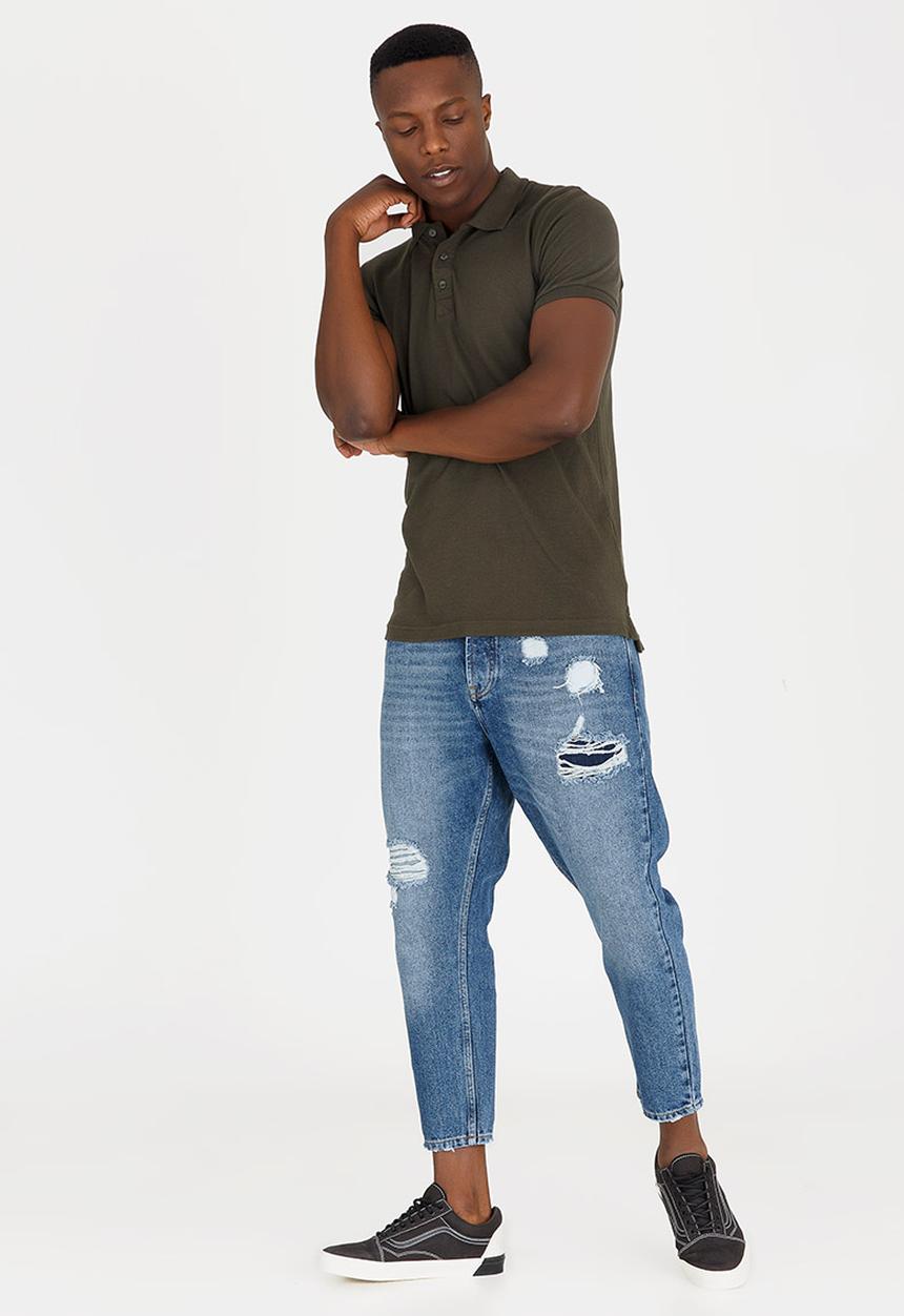 Brave Soul - Helix Cotton Golfer Khaki Green