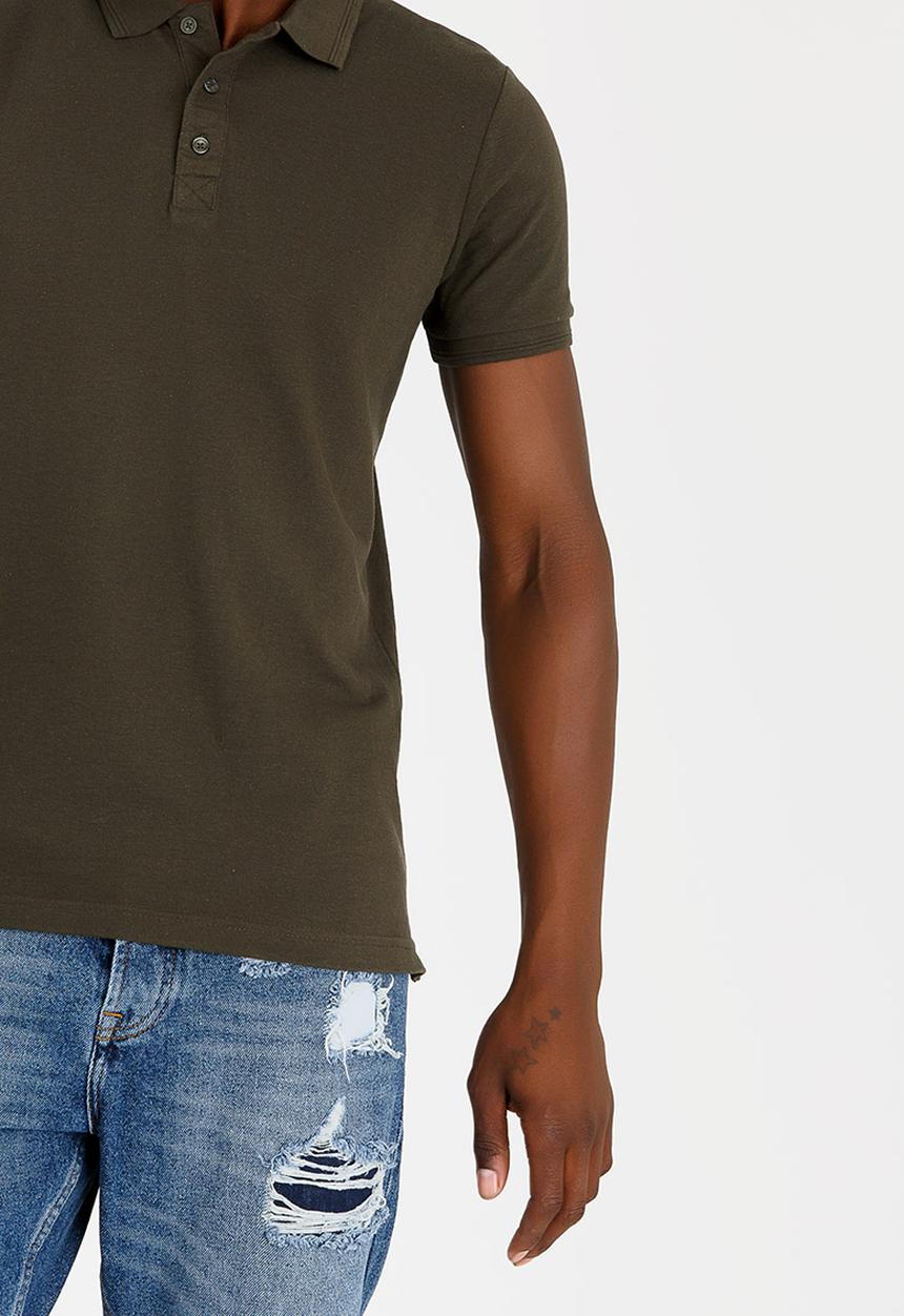 Brave Soul - Helix Cotton Golfer Khaki Green