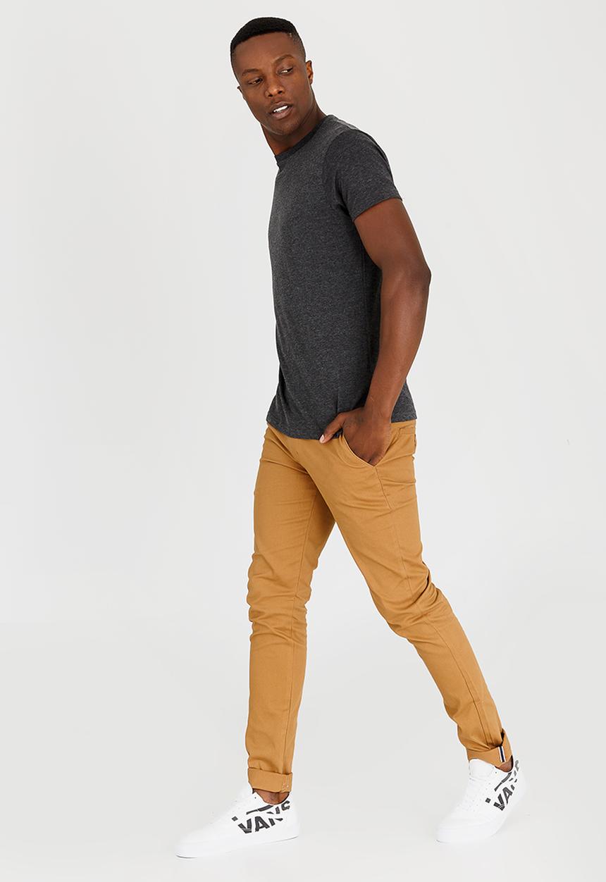 Brave Soul - Grail Basic Cotton Tee Charcoal
