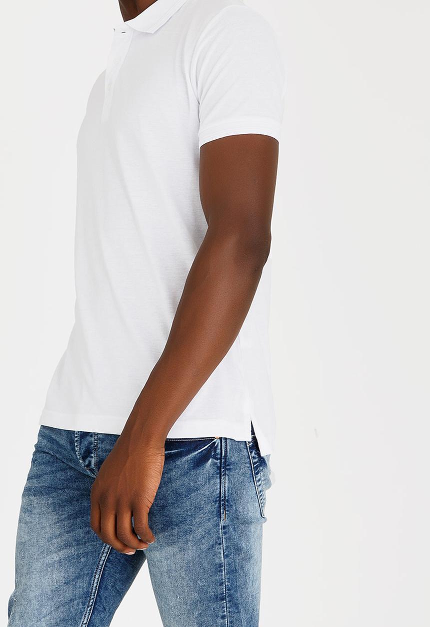 Brave Soul - Helix Cotton Golfer White