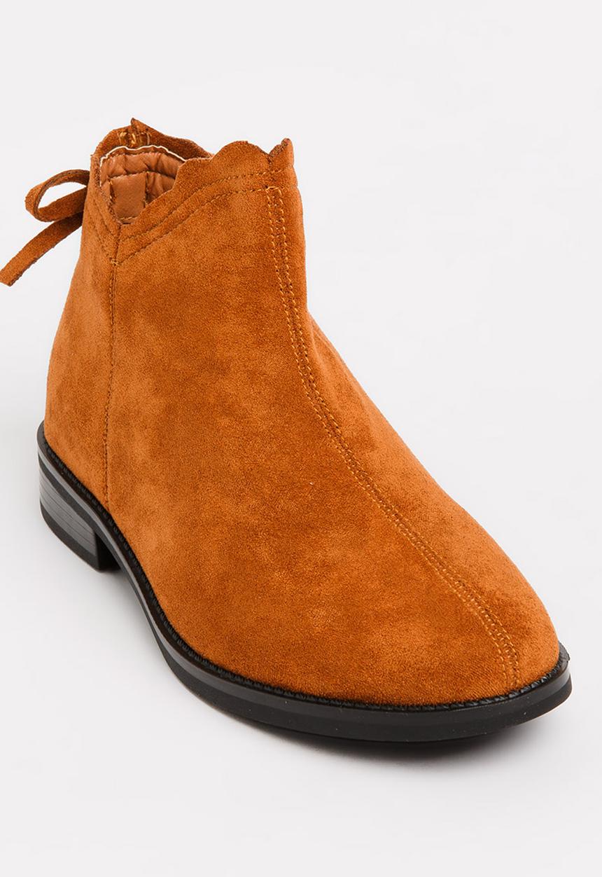 Pop Candy - Girls Ankle Boot Tan