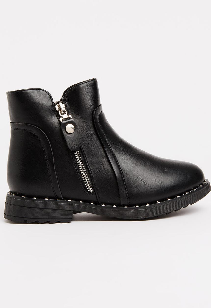 Pop Candy - Girls Ankle Boot Black
