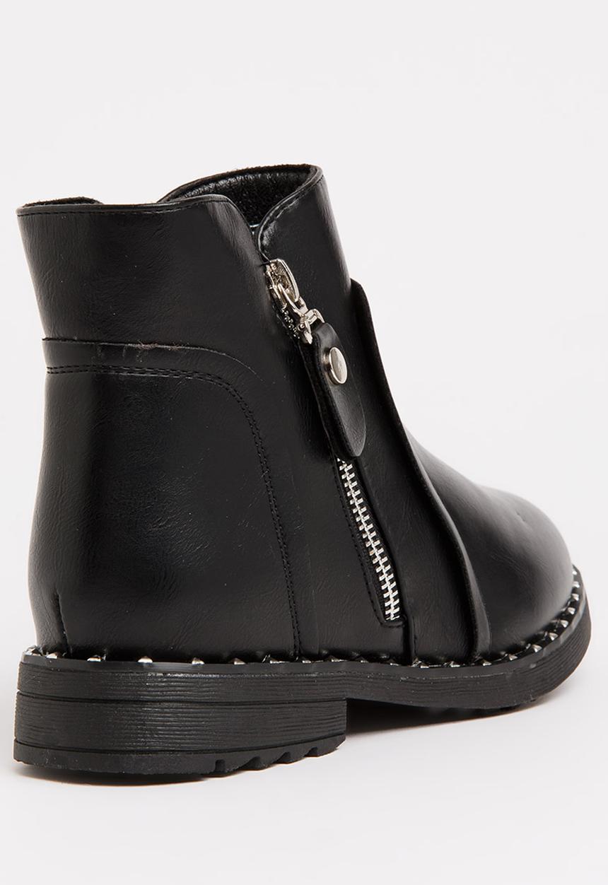 Pop Candy - Girls Ankle Boot Black