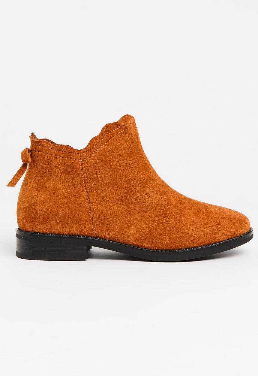 Pop Candy - Girls Ankle Boot Tan