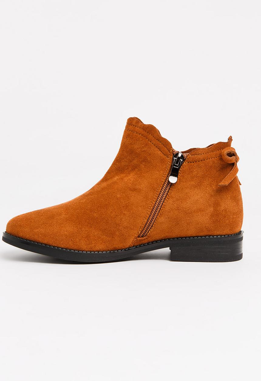 Pop Candy - Girls Ankle Boot Tan