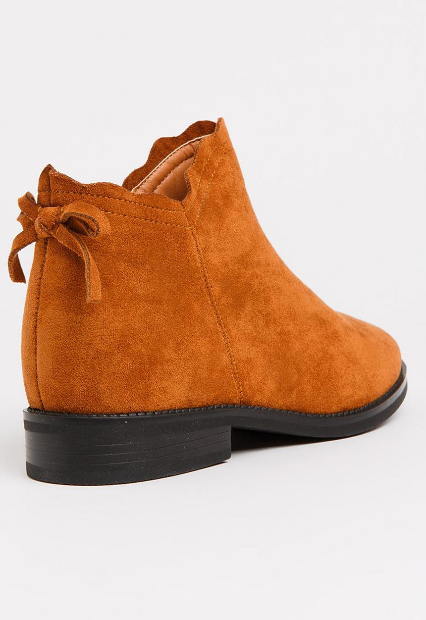 Pop Candy - Girls Ankle Boot Tan