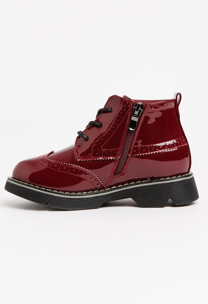 Pop Candy - Girls PU Boot Burgundy