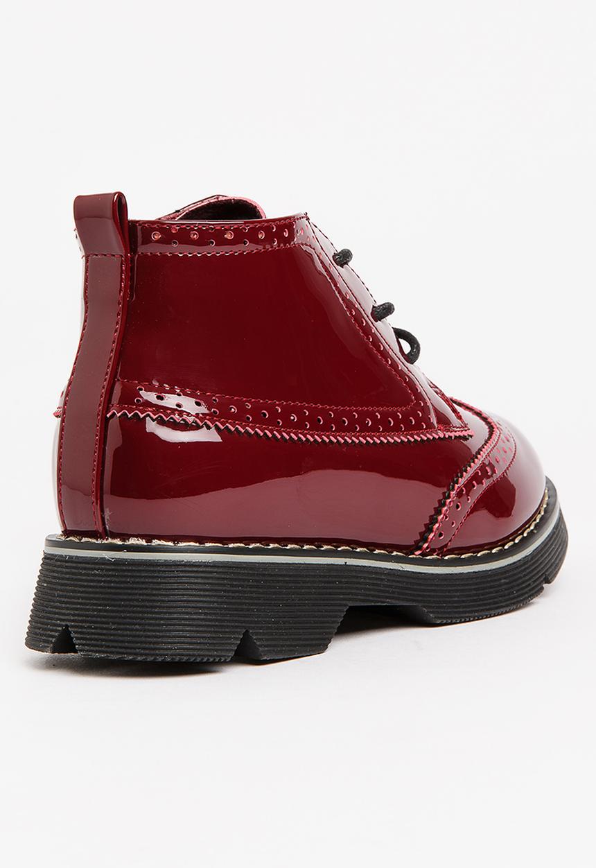 Pop Candy - Girls PU Boot Burgundy