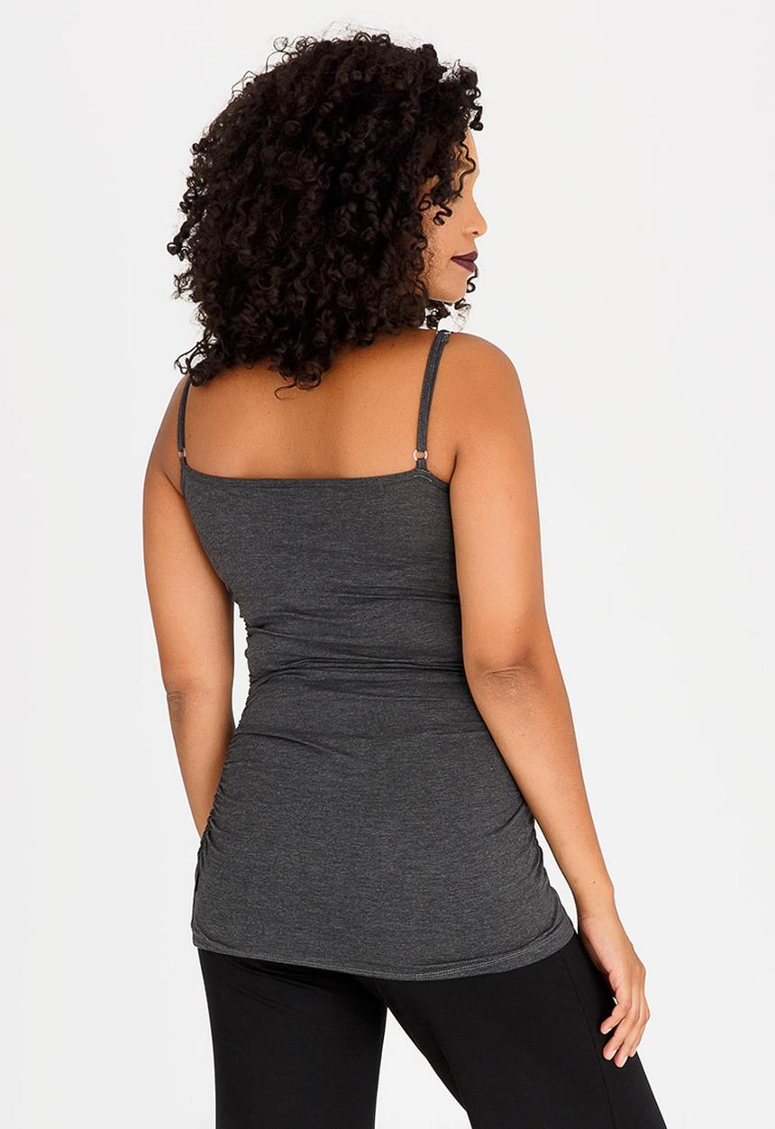 Cherry Melon - Basic Cami with Side Detail Grey