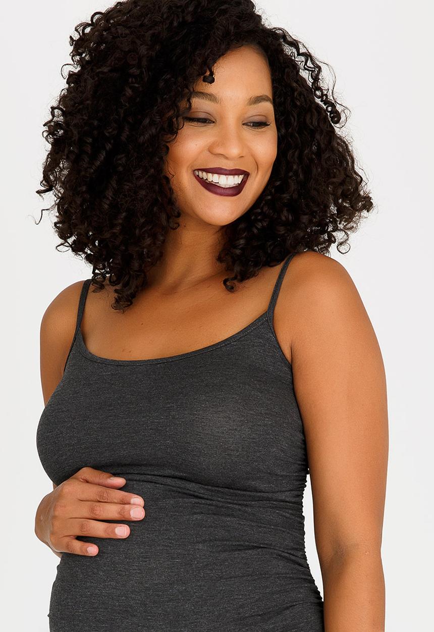 Cherry Melon - Basic Cami with Side Detail Grey