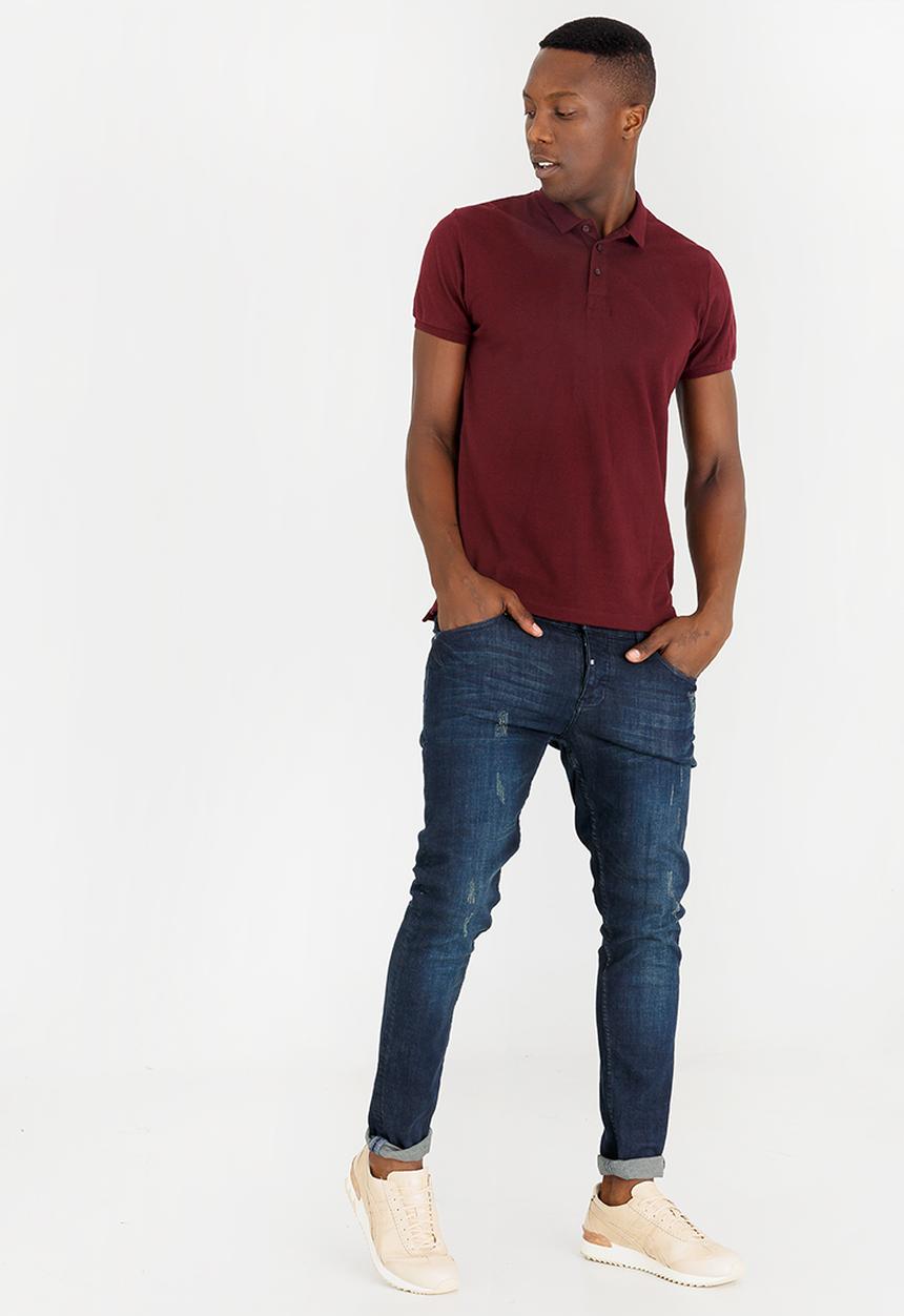 Brave Soul - Fyodor Cotton Golfer Burgundy