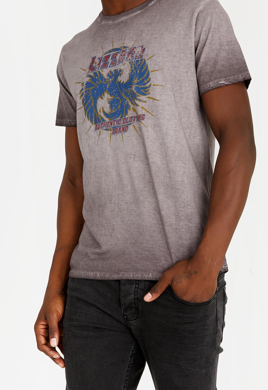 Lizzard - Ivan Cotton Tee Charcoal