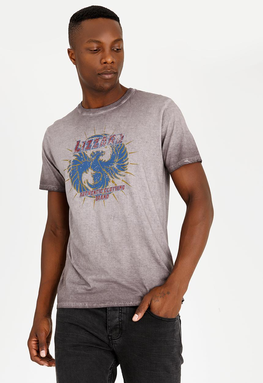 Lizzard - Ivan Cotton Tee Charcoal