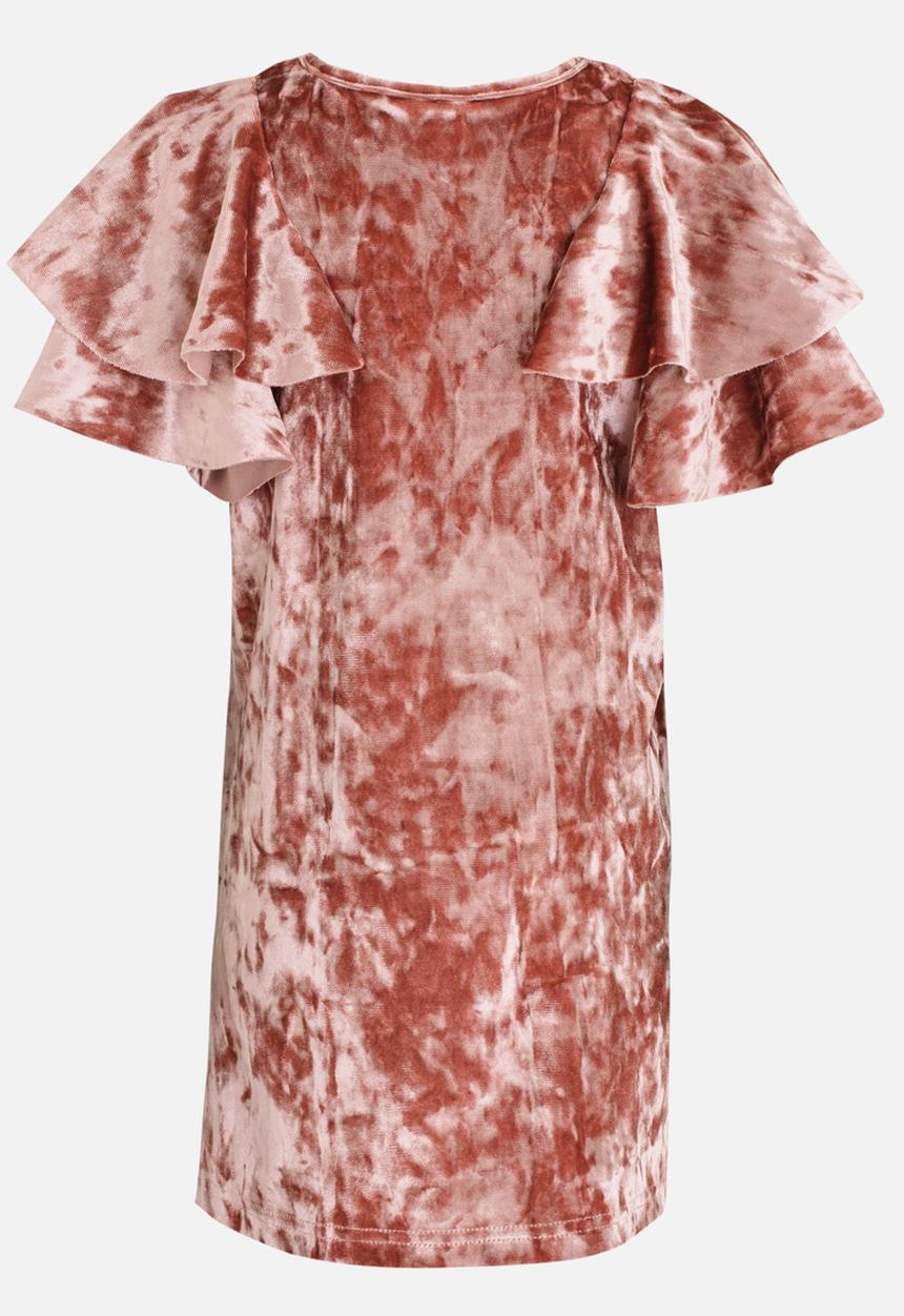See-Saw - Velour Shift Dress Pale Pink