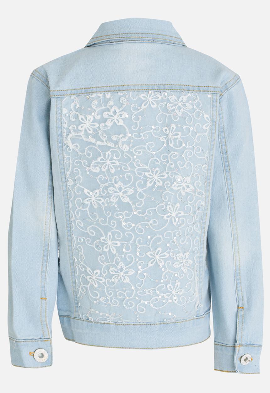Pop Candy - Girls Denim Jacket Mid Blue
