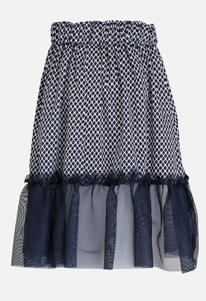 Eco Punk - Girls Skirt With Mesh Frill Navy