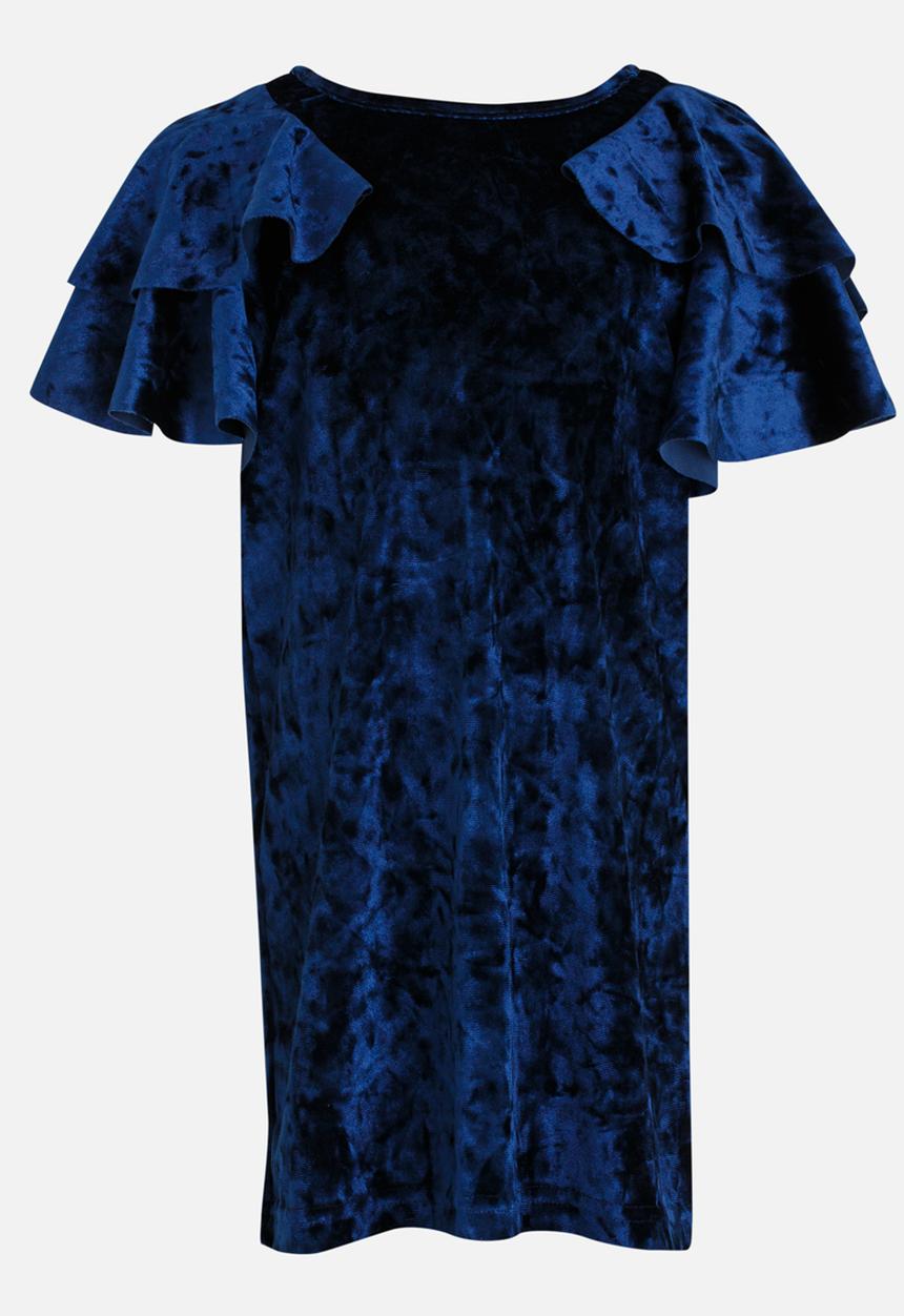 See-Saw - Velour Shift Dress Navy