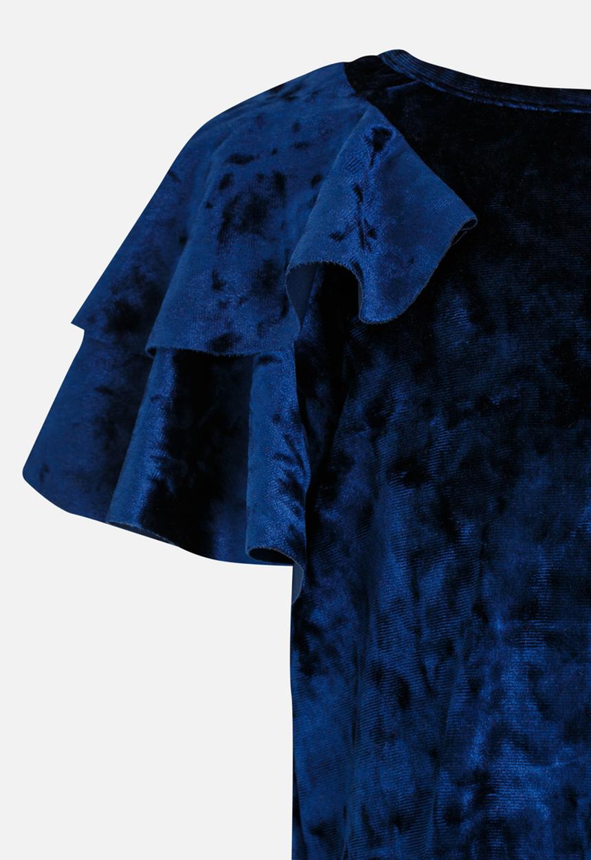 See-Saw - Velour Shift Dress Navy