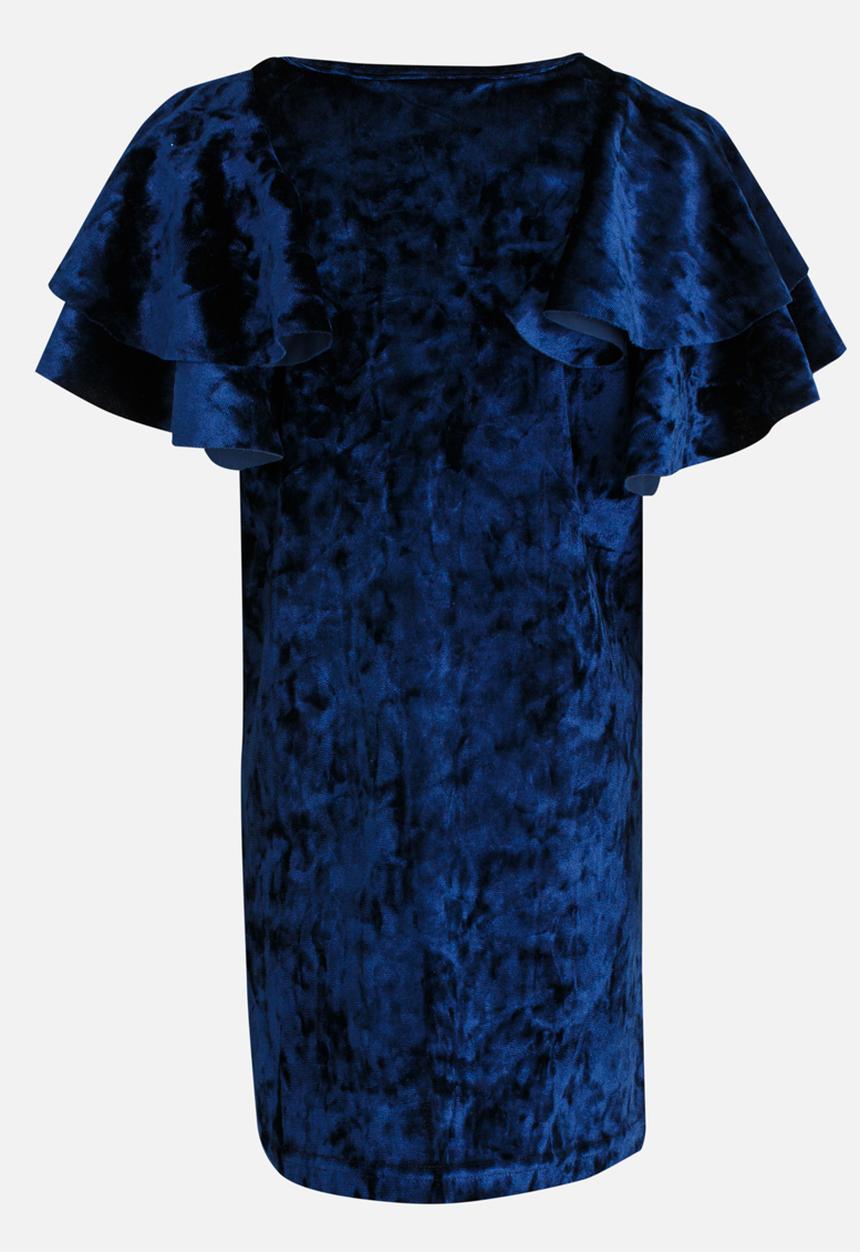 See-Saw - Velour Shift Dress Navy