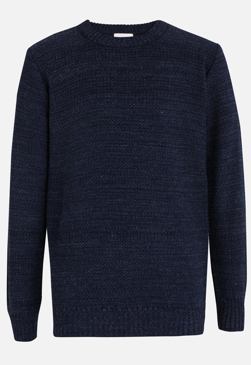 Rebel Republic - Marled Long Sleeve Jersey Navy