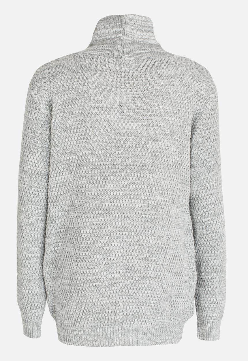 Rebel Republic - Cowl Neck Long Sleeve Jersey Grey