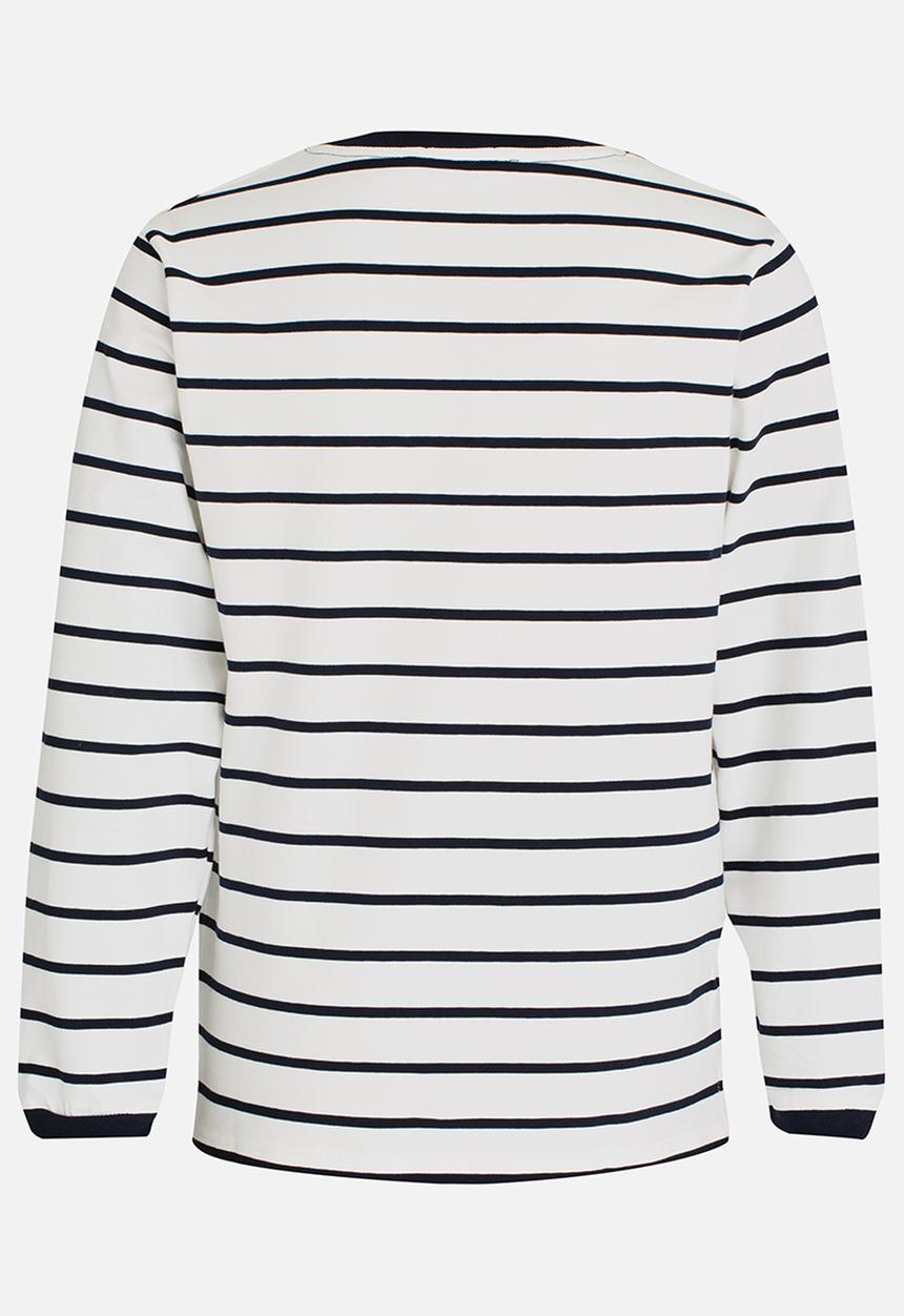 Pop Candy - Boys Stripe Long Sleeve Tee Blue and White