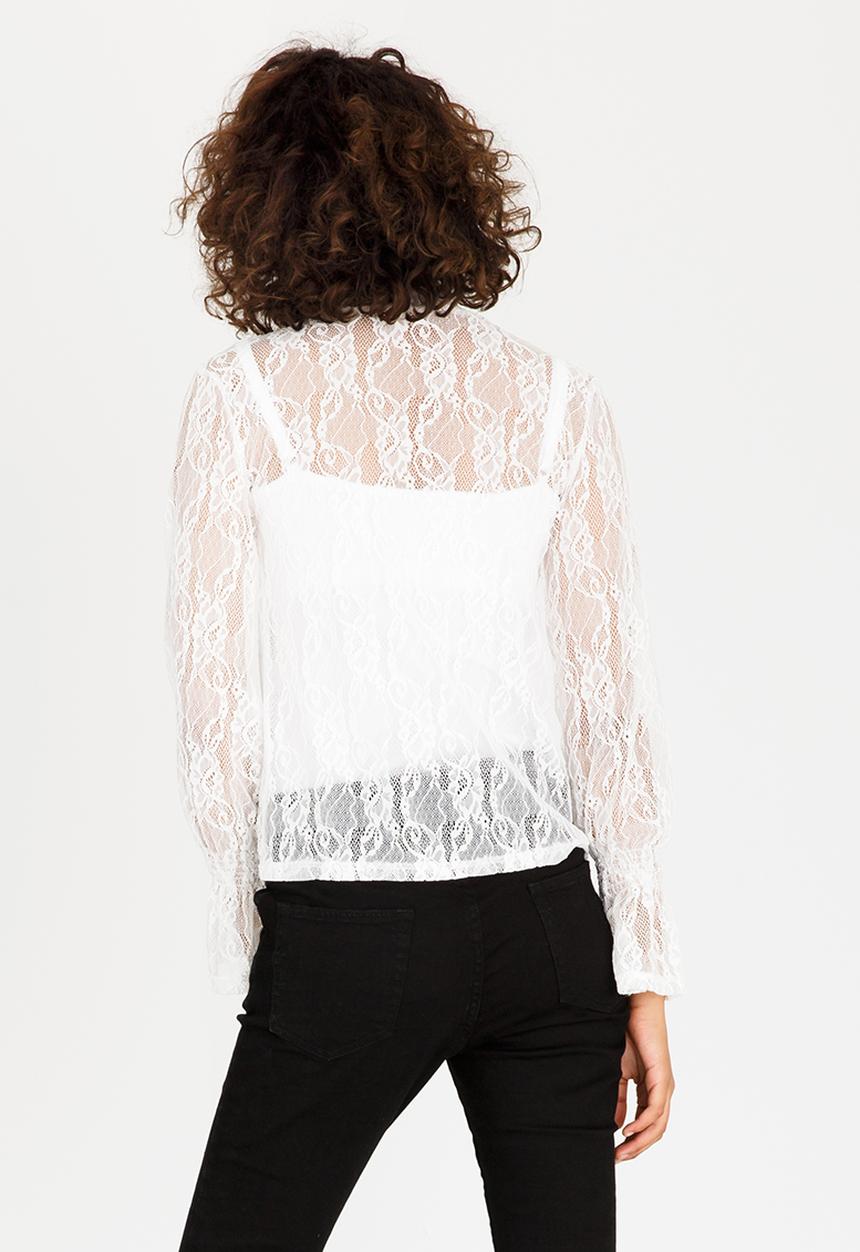 STYLE REPUBLIC - Lace Blouse Off White