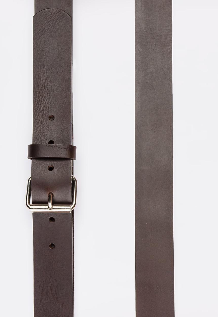 STYLE REPUBLIC - SR Nicotene Genuine Leather Belt Dark Brown