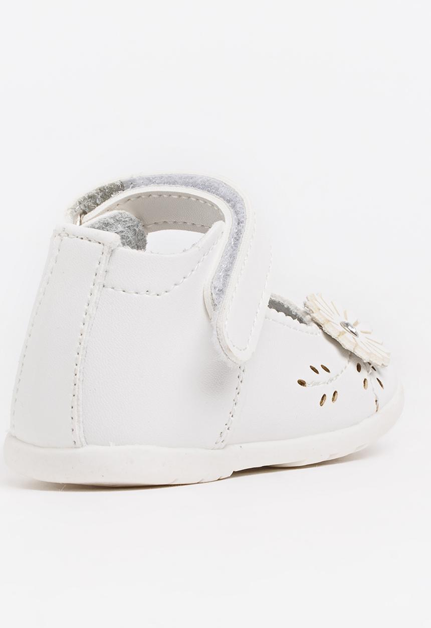 Bubblegummers - Velcro Strap Sandals White
