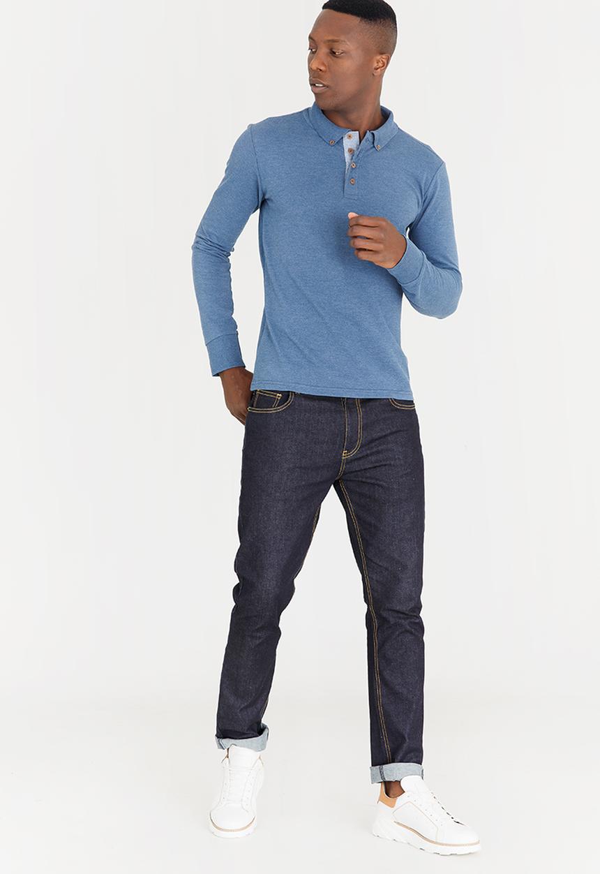 Brave Soul - Lincoln Cotton Golfer Mid Blue