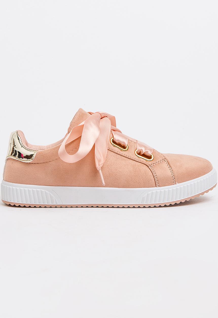 Jumbo - Satin Lace Sneaker Mid Pink