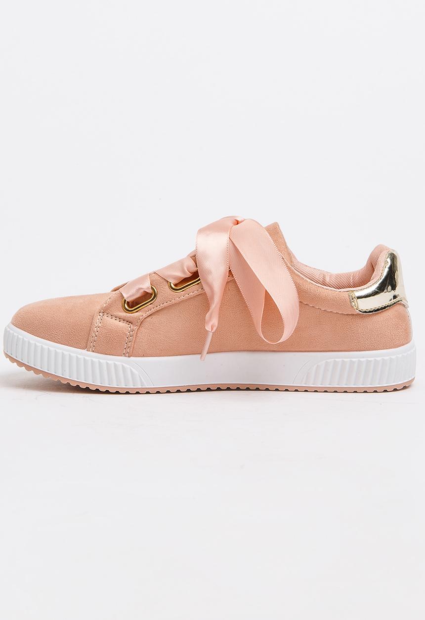 Jumbo - Satin Lace Sneaker Mid Pink