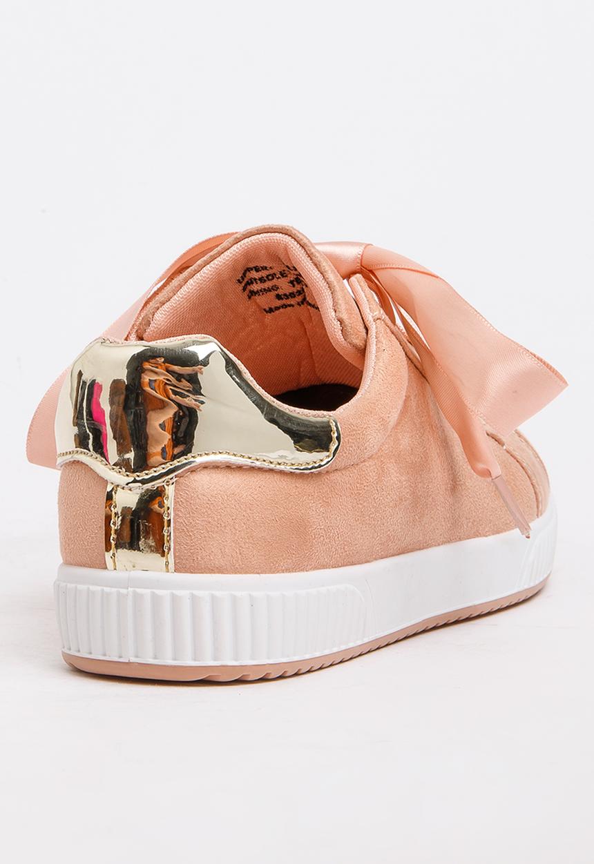 Jumbo - Satin Lace Sneaker Mid Pink