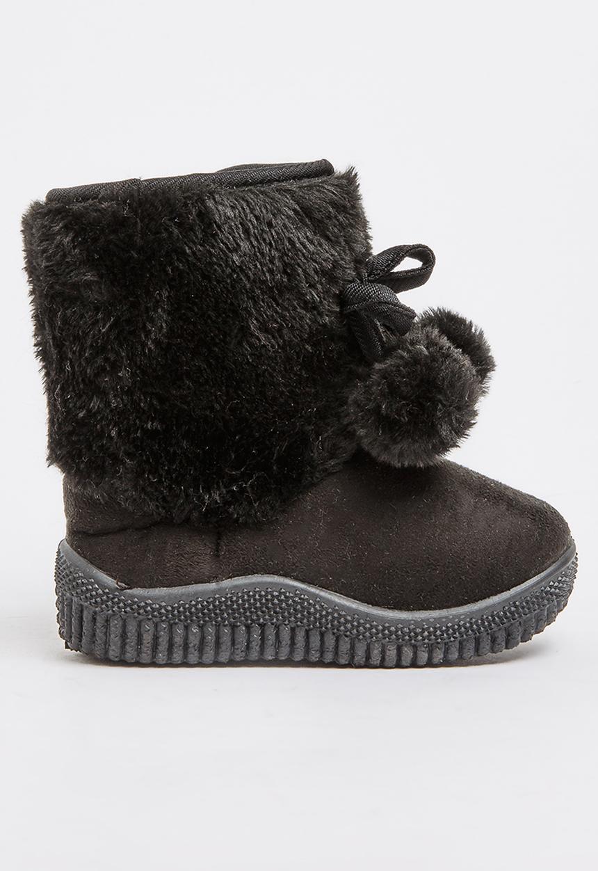 Jumbo - Faux Fur Boot Black