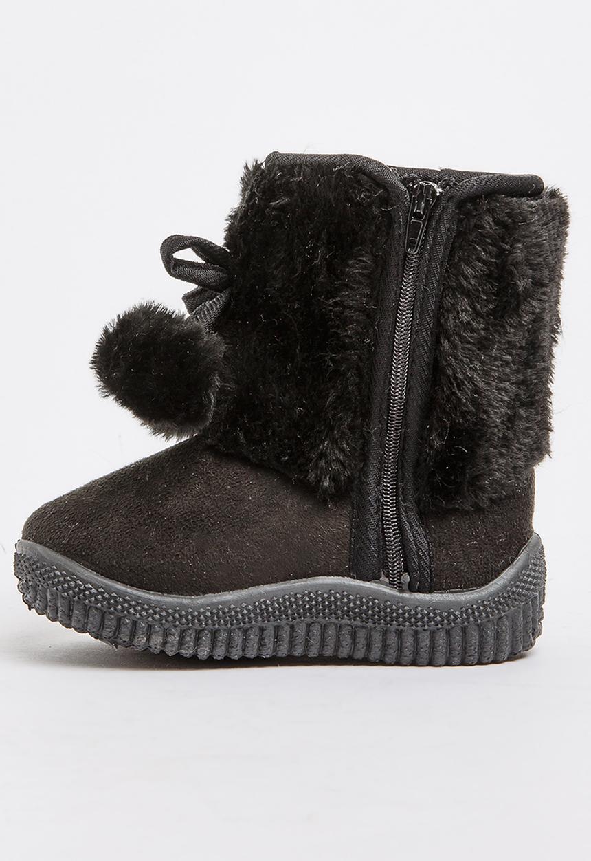 Jumbo - Faux Fur Boot Black