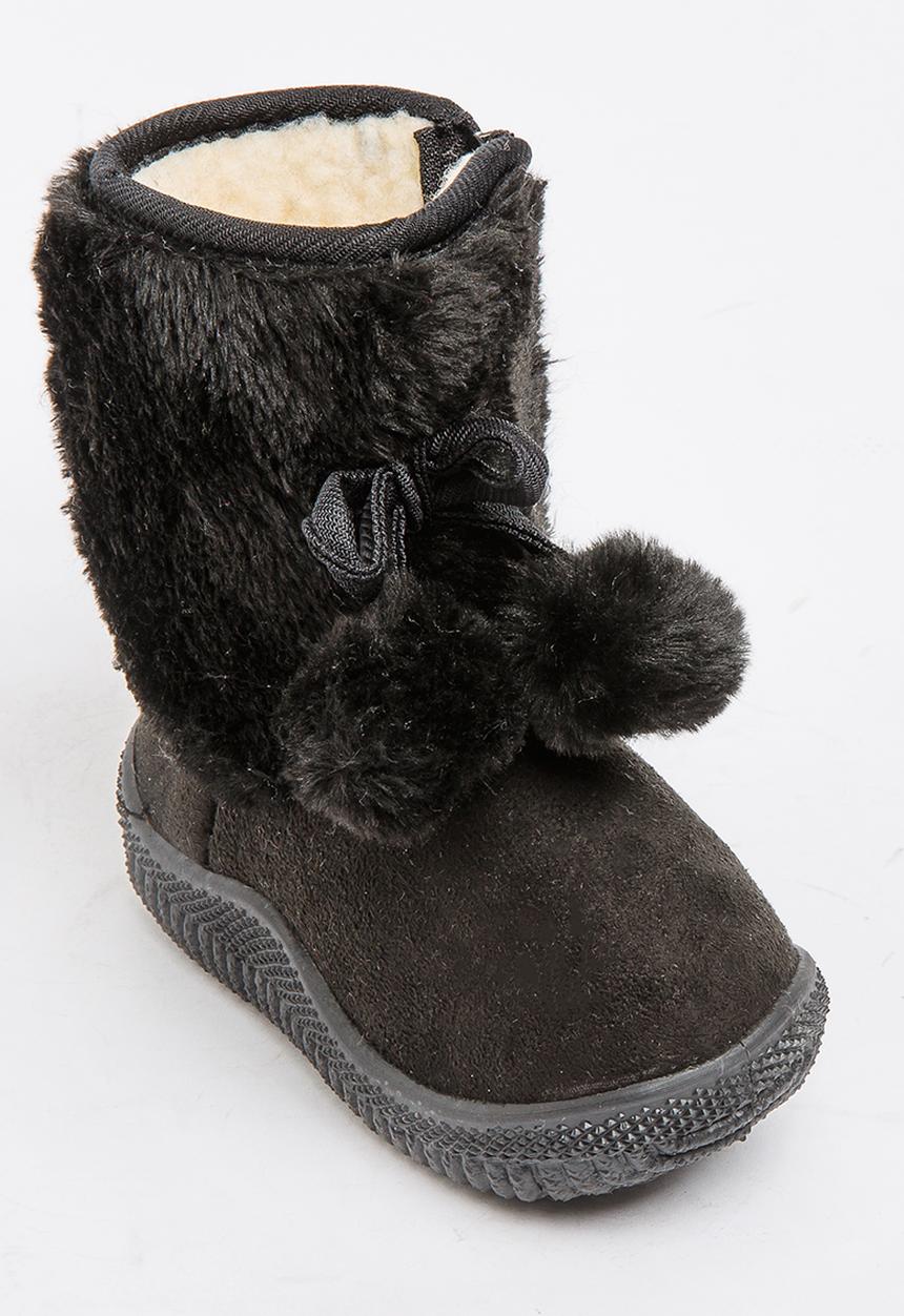 Jumbo - Faux Fur Boot Black