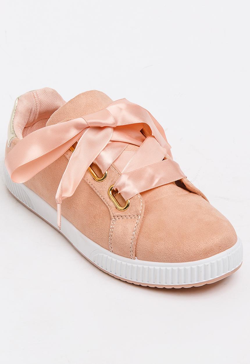 Jumbo - Satin Lace Sneaker Mid Pink
