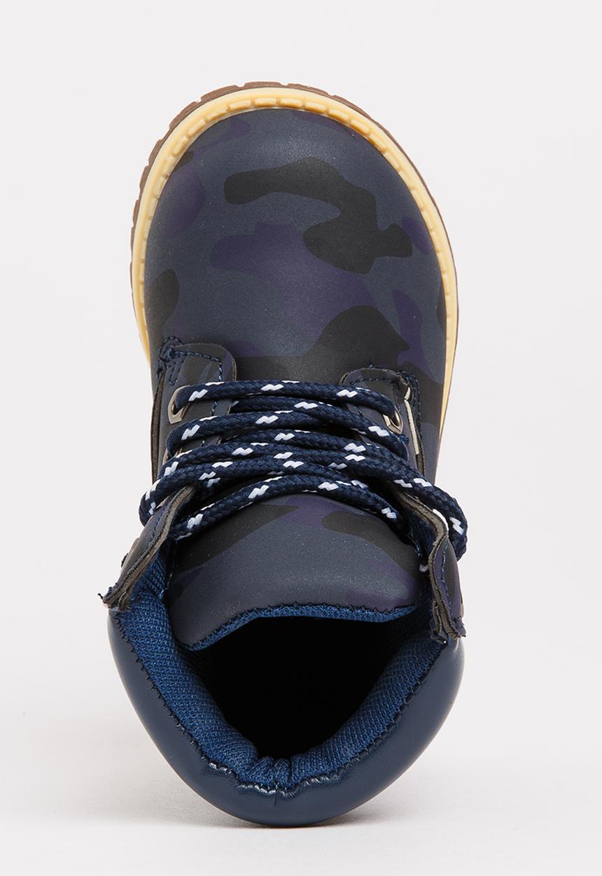 Jumbo - Camo lace up boot - navy