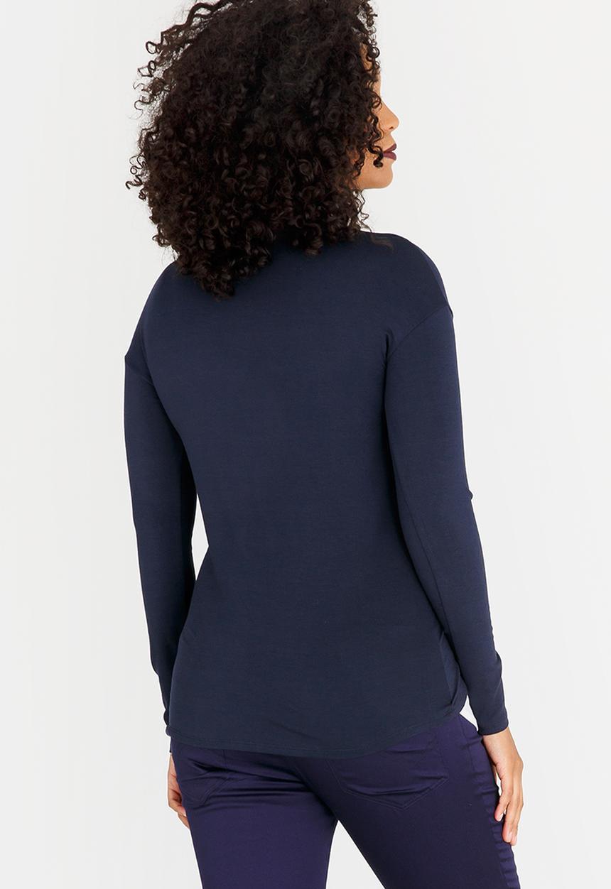 Cherry Melon - Basic Overlay Feeding Top Navy