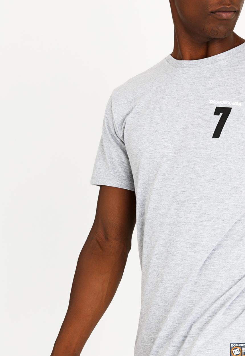DC - Lucky Seven Cotton Tee Grey Melange