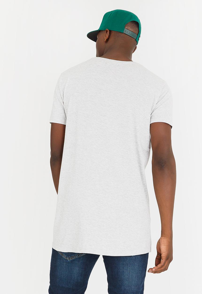 Brave Soul - Harrel Longer Length Tee Grey